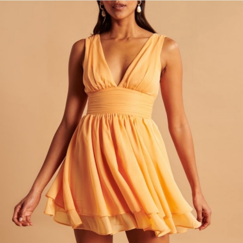 Abercrombie & Fitch Flirty Drama Mini Dress